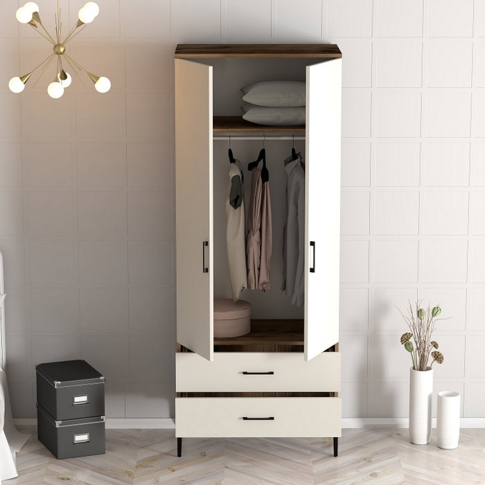 Hanah Home Kumsal T Nogal y Crema